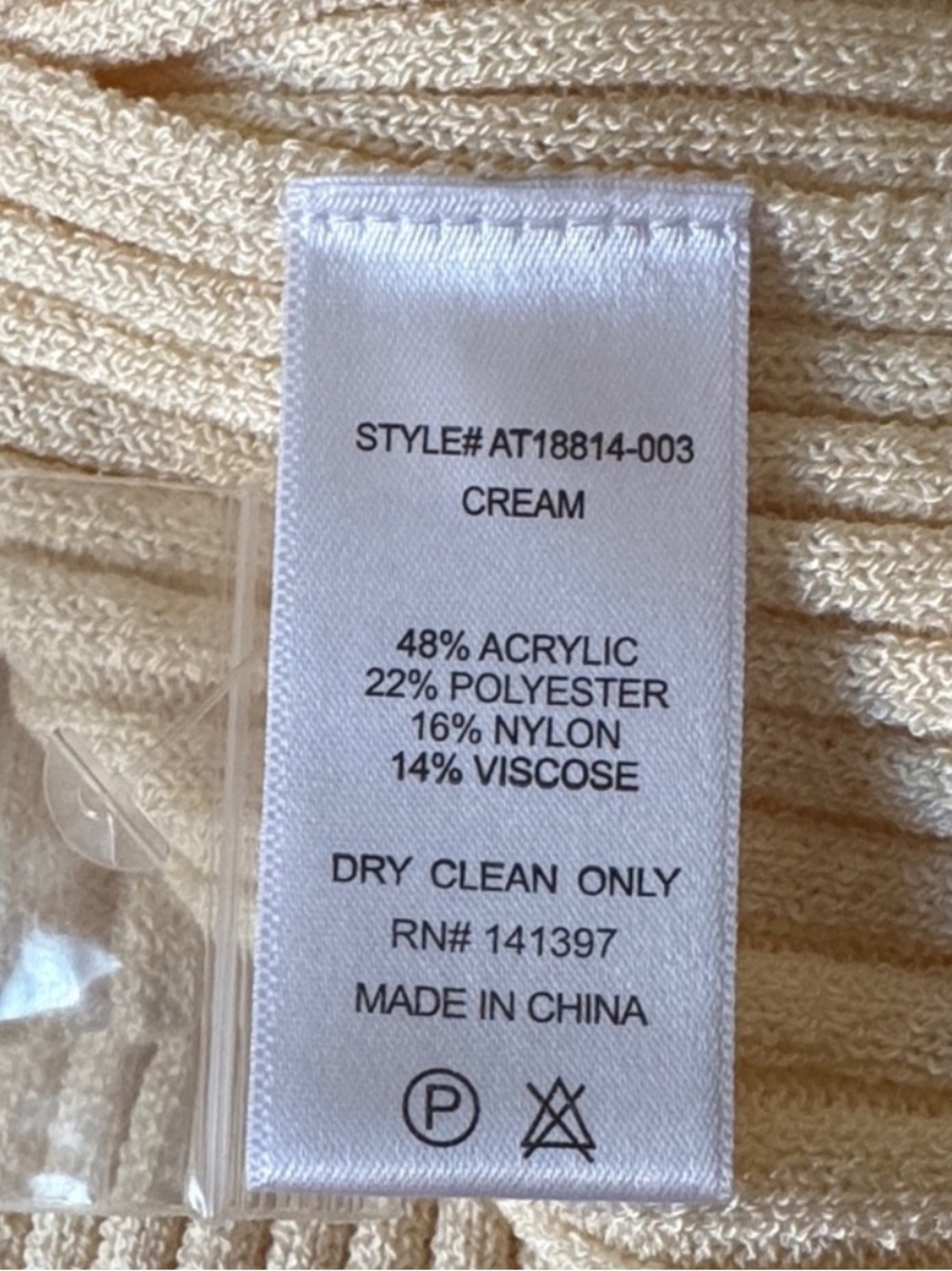 ASTR The Label Ribbed Sleeveless Long Cardigan Size Medium Cream - Picture 7 of 8